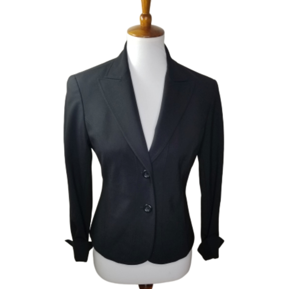 || LAFAYETTE 148 || Black Wool Fitted Blazer